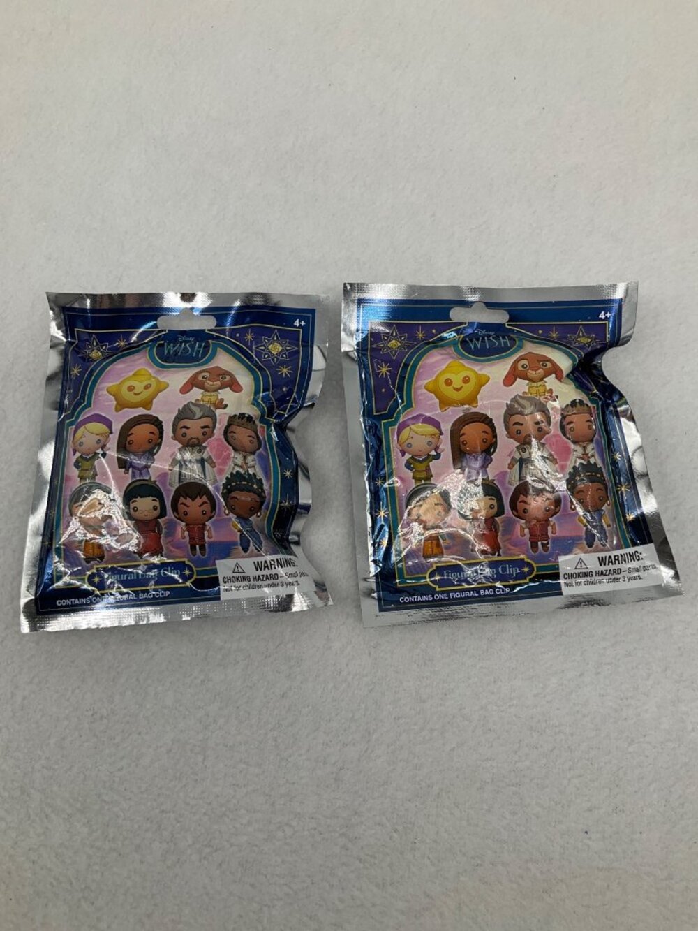 Disney Wish Figural Bag Clip Blind Bags Collectible Keychains Sealed (2)